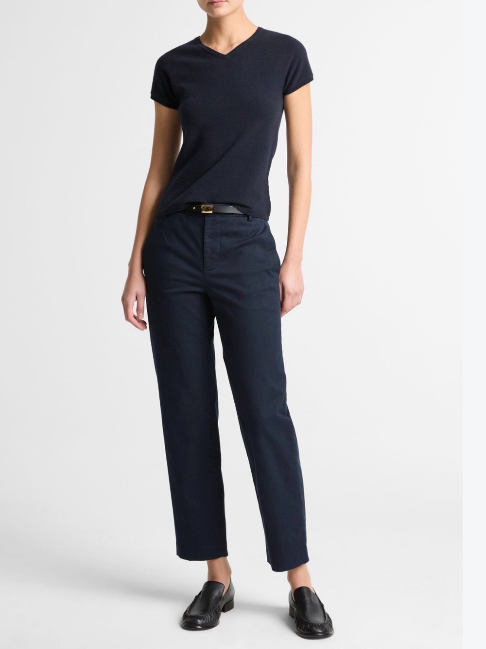 Vince Avery Mid-Rise Italian Stretch Cotton Chino Pant